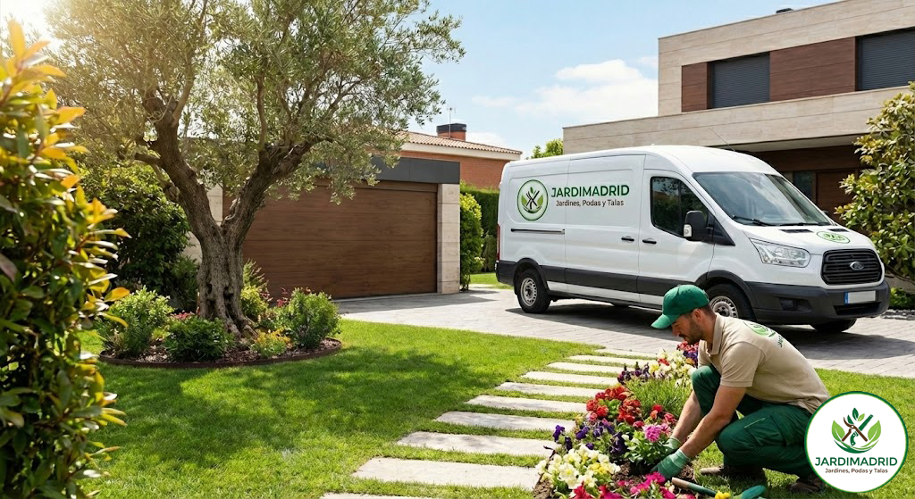 Equipo JARDIMADRID trabajando