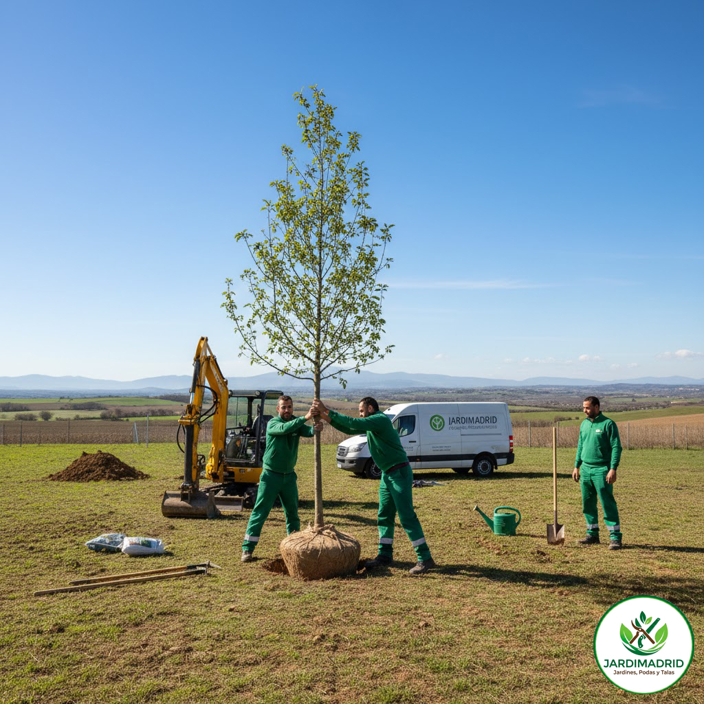 Plantación de Arboles en Madrid